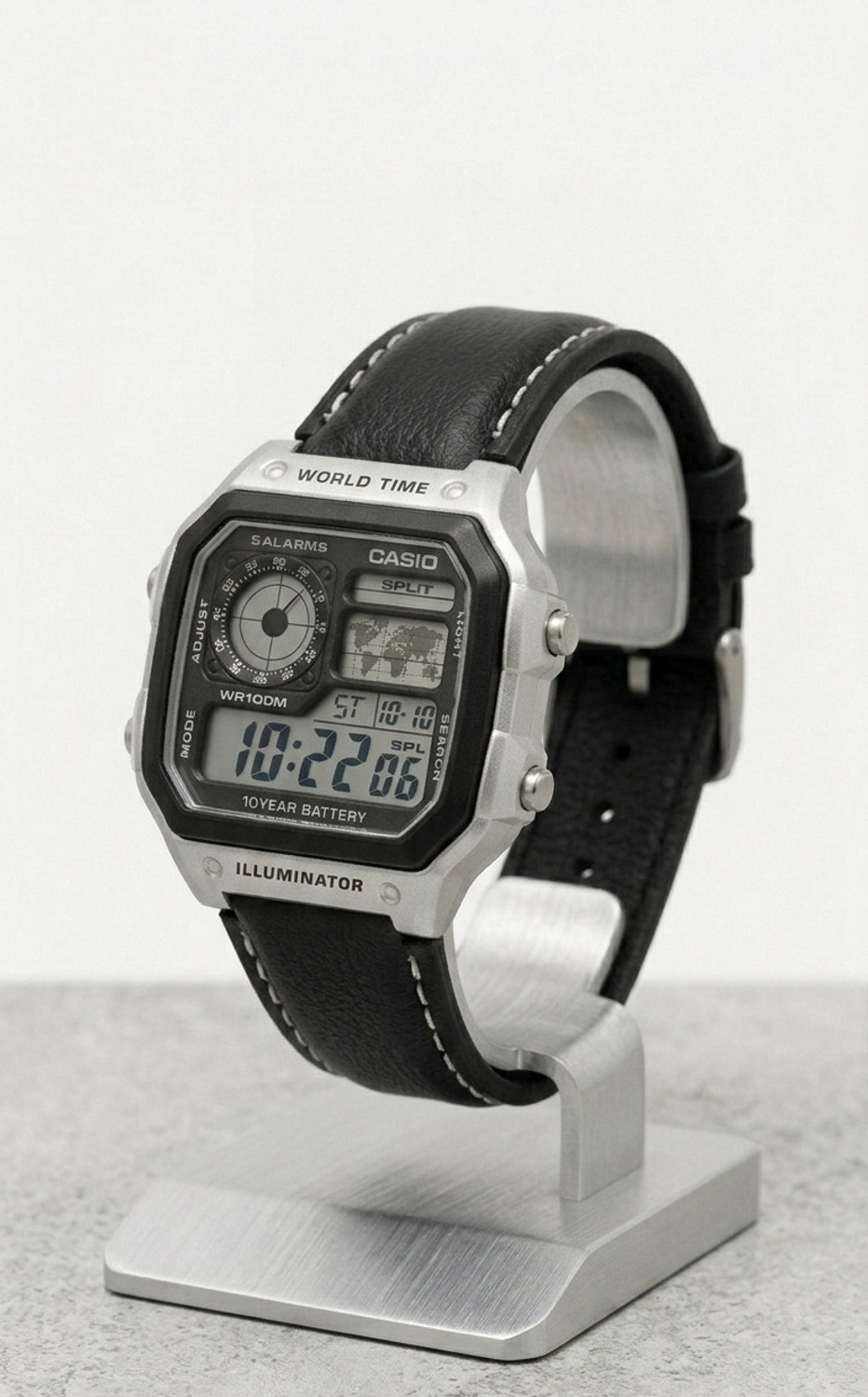Image of sapre.pro Leather strap Analog-Digital Watch - For Men Watch Black /Silver