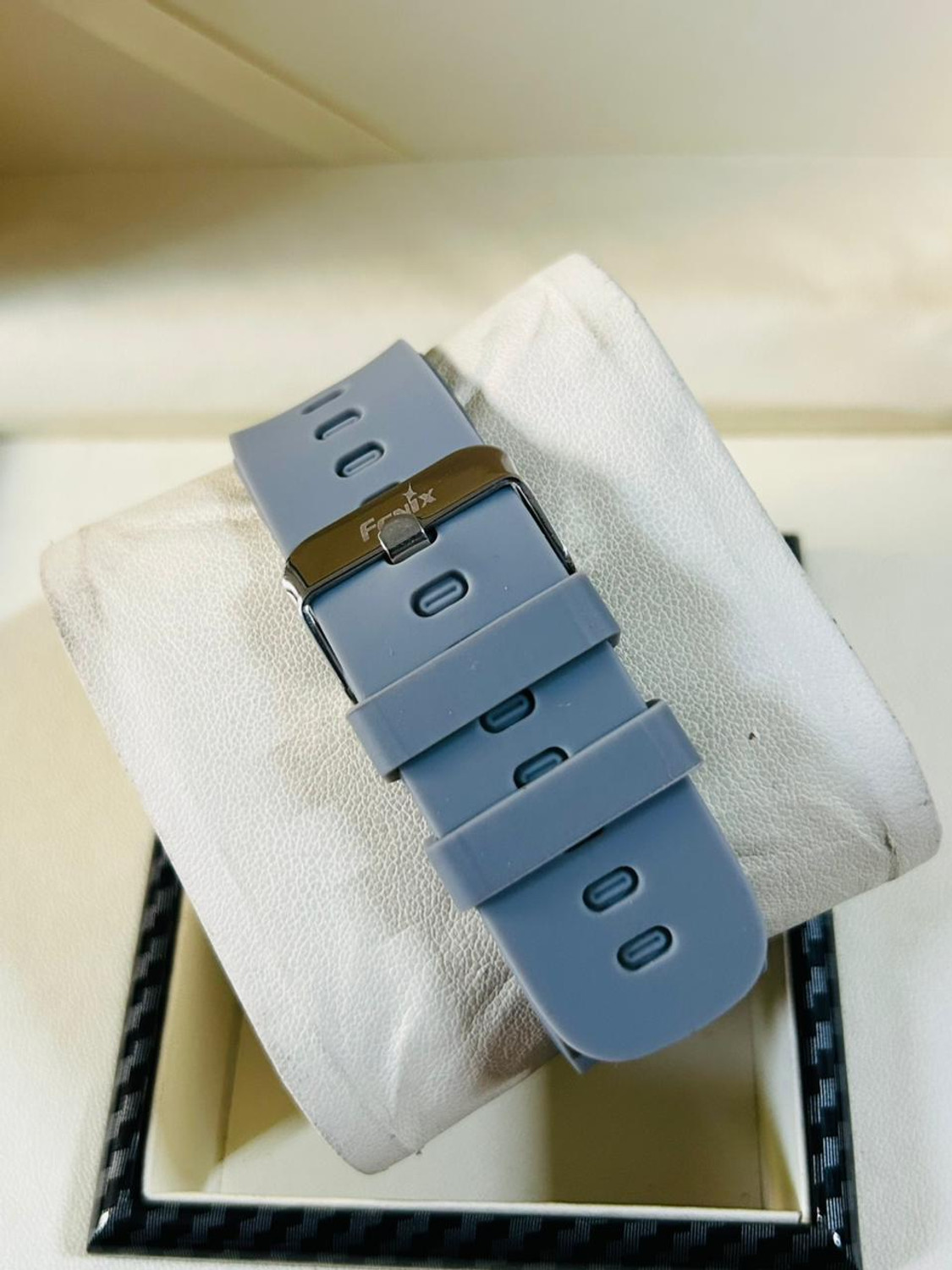 Image of FENlX Skeleton Dial Analog Men's Watch with Silicone Strap Analog Watch - For Men Fw - 109 ( Grey )