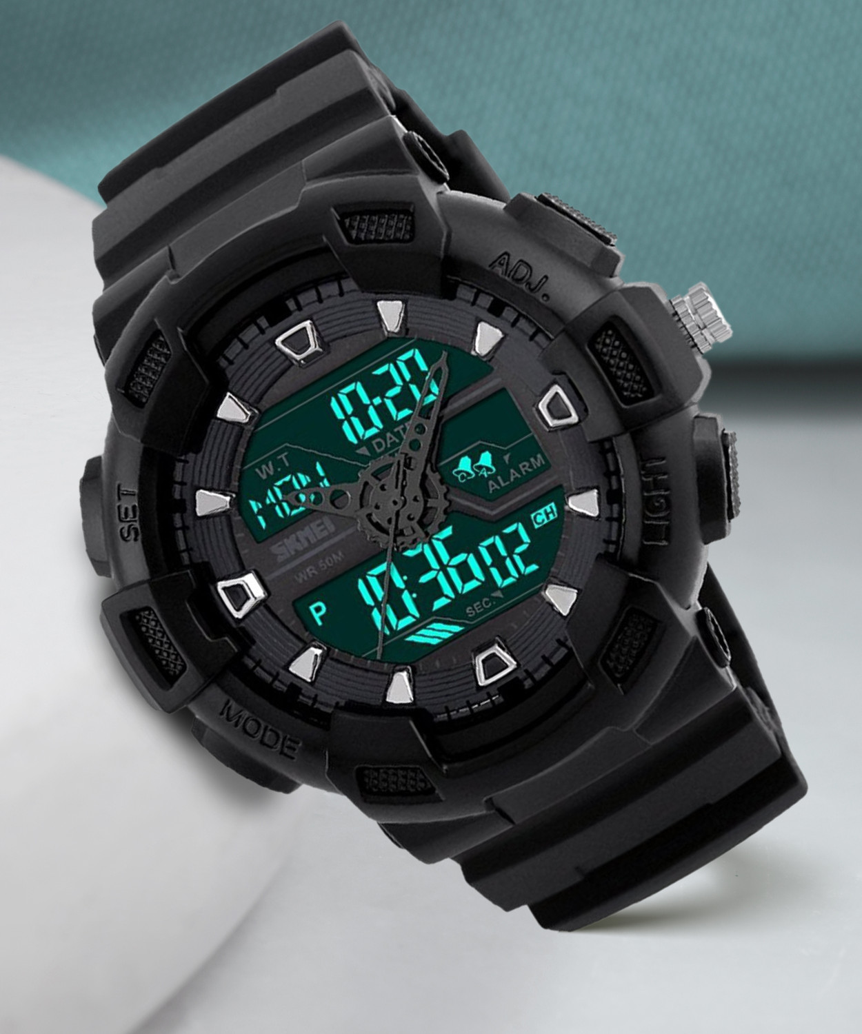 SKMEI 1189 Black sports watch Gents Solitary Pattern NEW GENERATION DIGITAL NEW DIGITAL LED SPORTS Digital smart Watch Unique Arrow New Arrival…