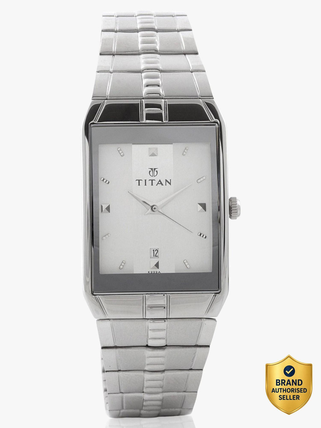 Titan Men's Silver Dial Analog Watch - Image 1