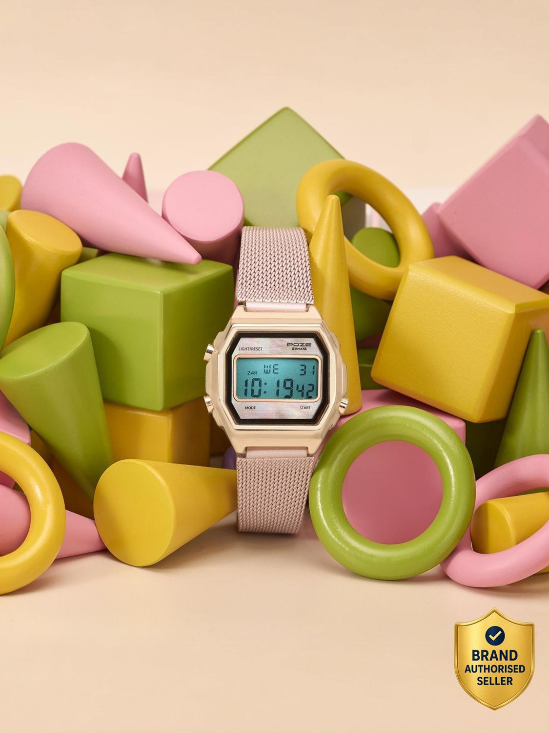 Image of NAVIFORCE Digital Watch - For Women NF5063T Digital Retro
