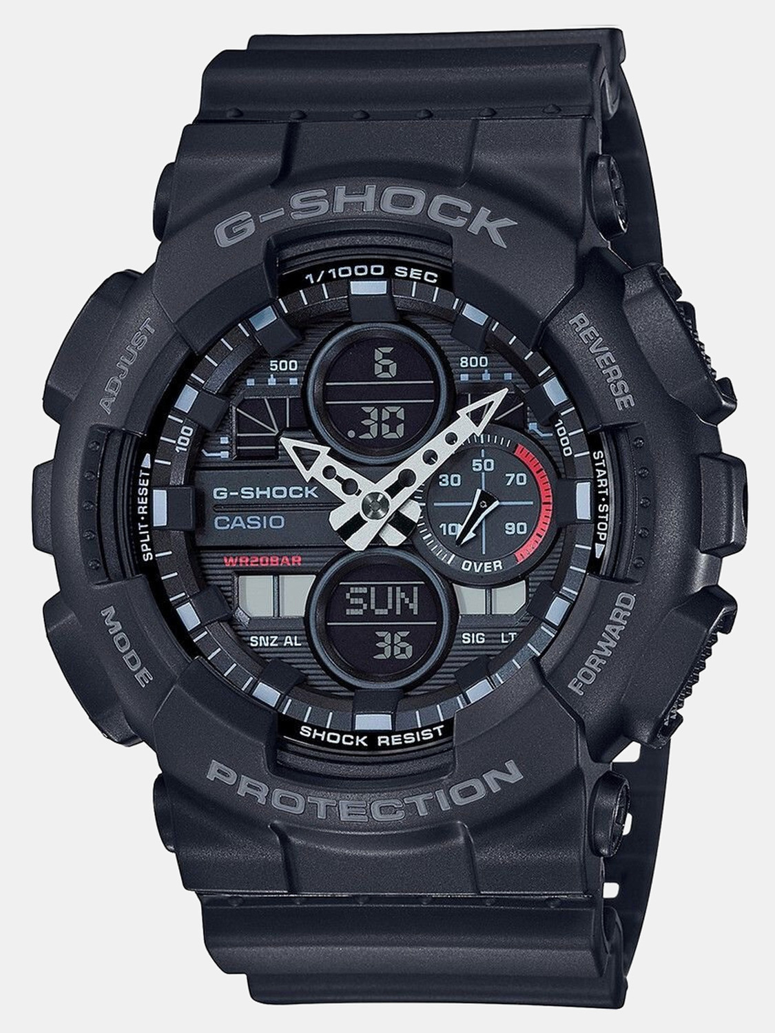 CASIO G-SHOCK GA-140-1A1DR Black Dial Resin Strap Analog-Digital - Image 1