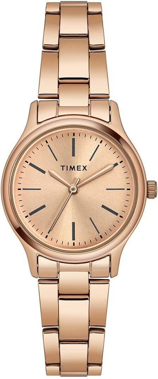 TIMEX Rose Gold Dial Stainless Steel Analog Watch - For Women