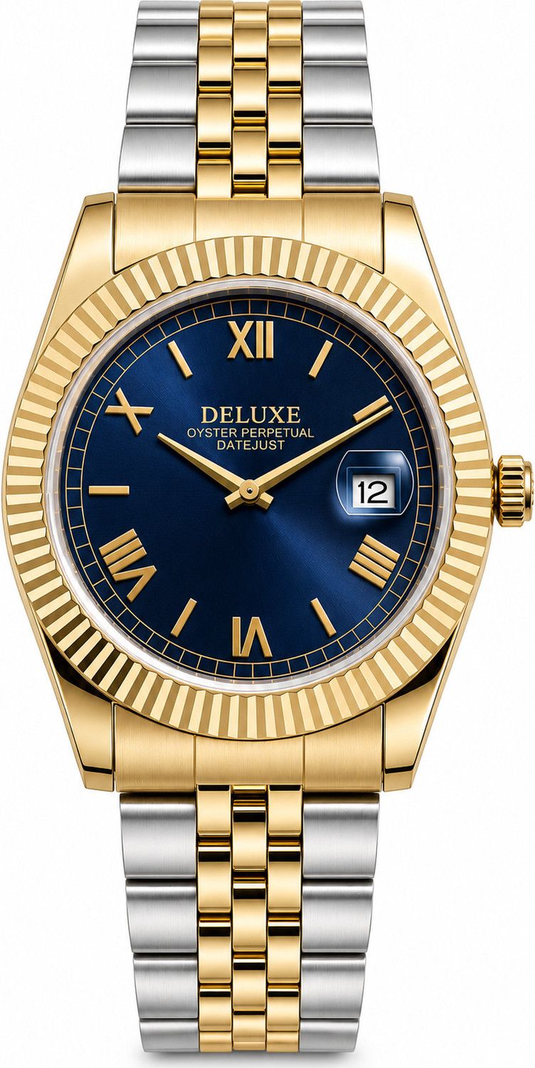 HAMZATIMES Men's Gold Analog Watch - Image 1