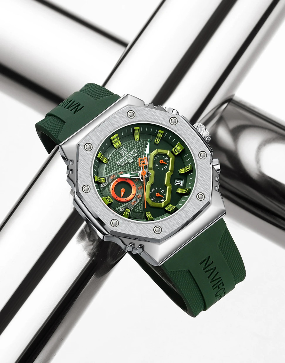 NAVIFORCE 8035 Men's Sport Quartz Chronograph Watch - Image 6