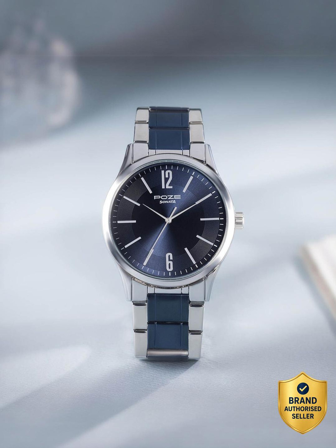 Sonata Poze Blue Dial Men's Watch - Image 1