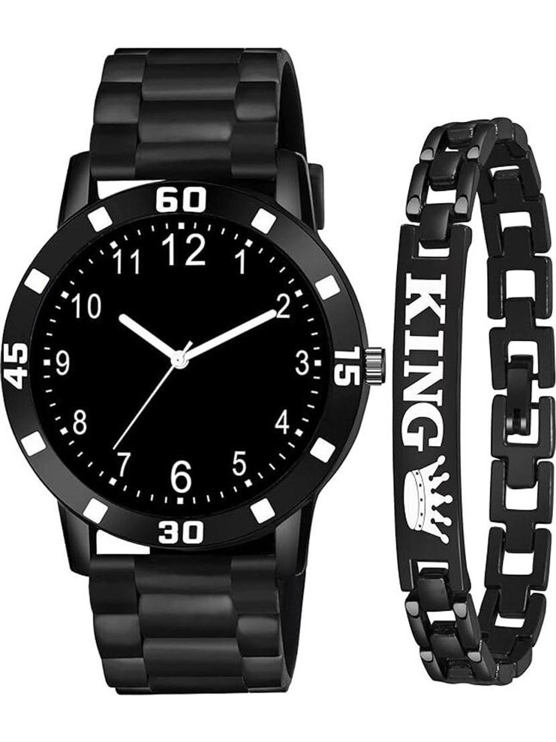 Image of Tarido Exclusive watch black dial black leather strap analog wrist Analog Watch - For Men TD1537NL01
