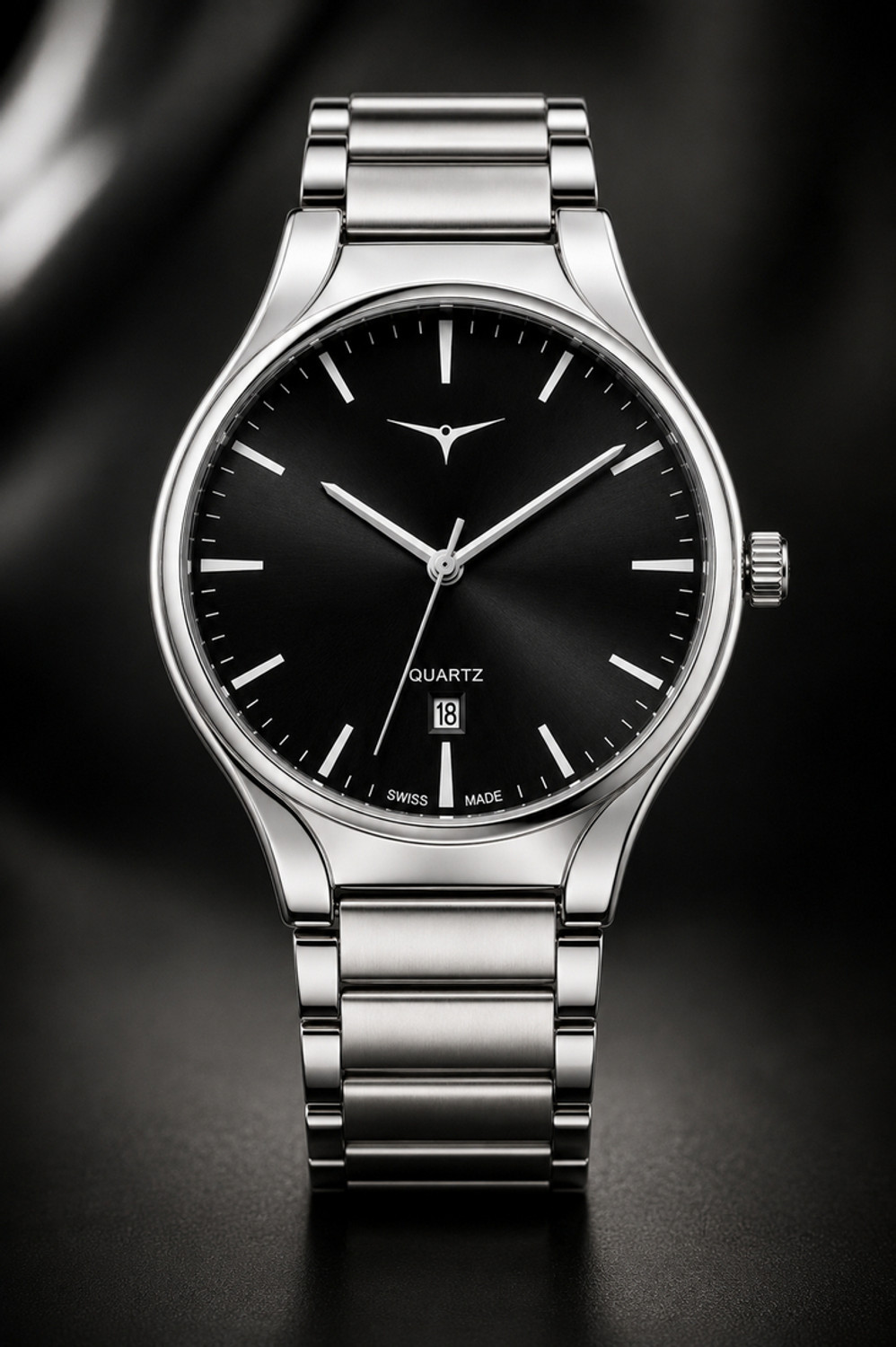 Nester Prestige Steel Series Analog Watch - Black - Image 1
