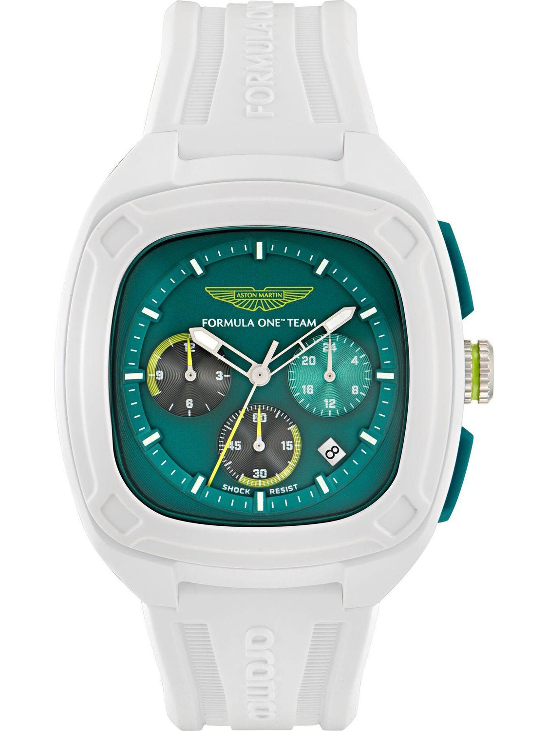 Aston Martin 44mm Green Dial Analog Watch - Image 1