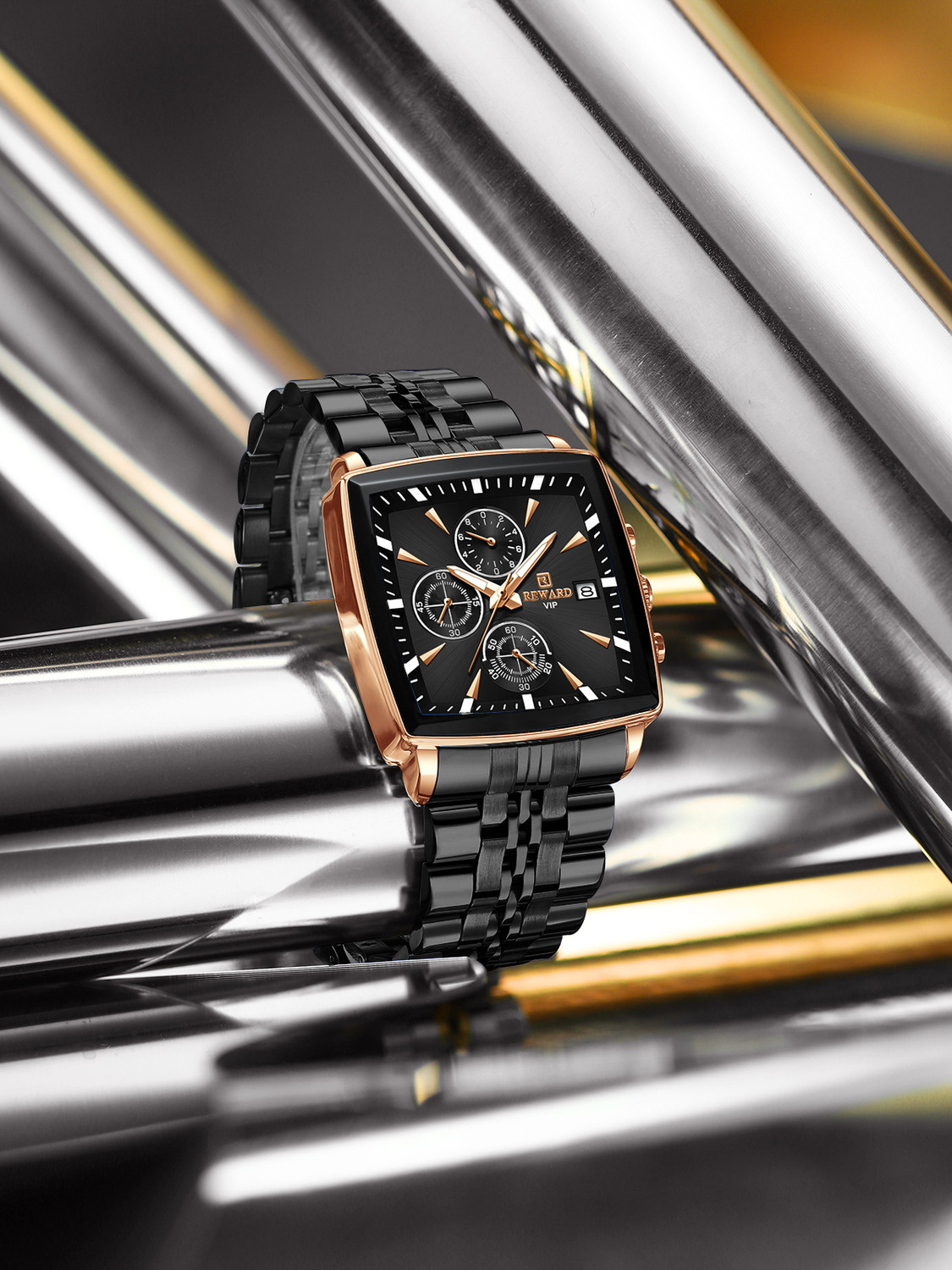 Reward RD81100M-X Analog Watch - Black - Image 6
