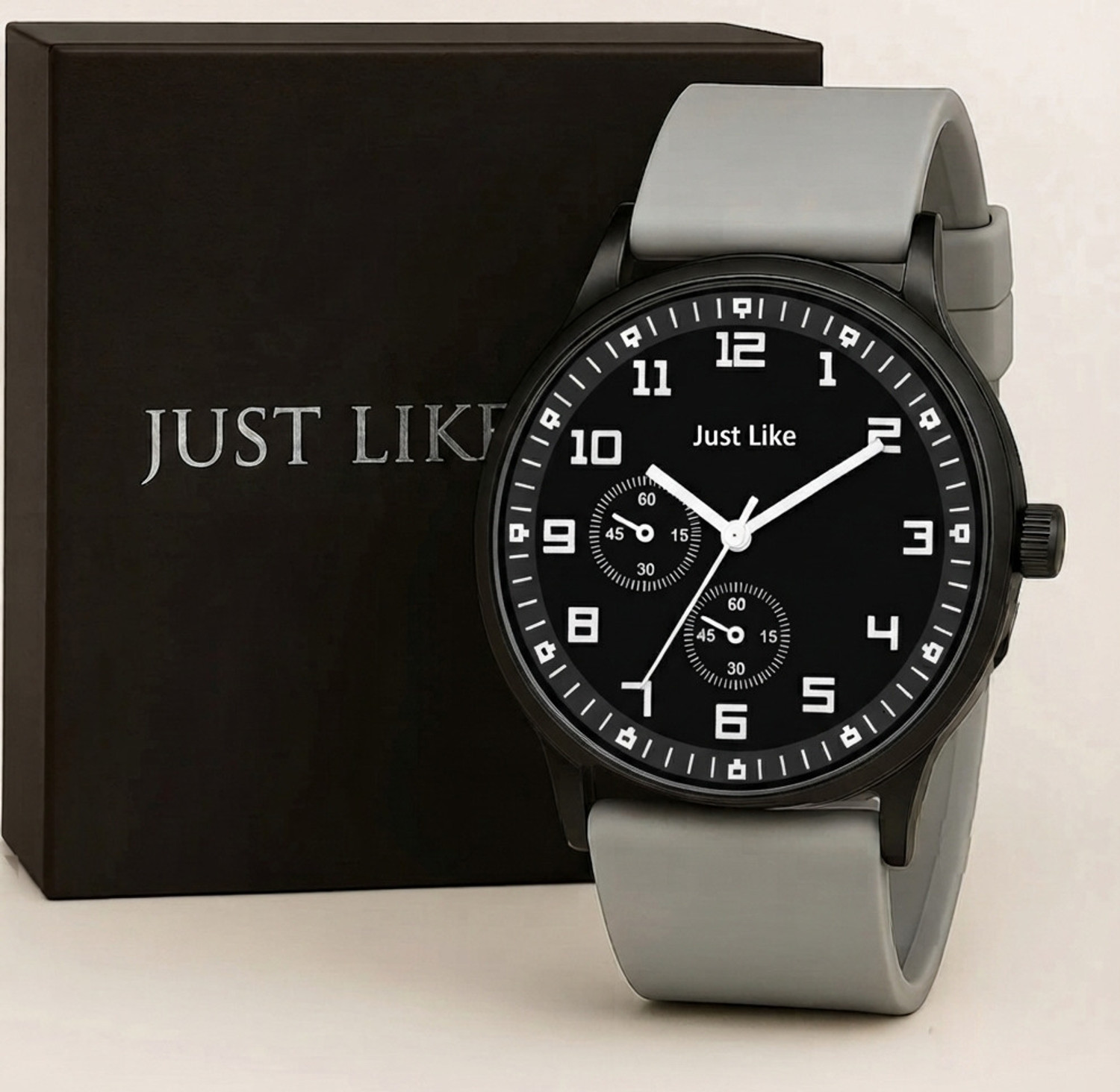 Casera Black Dial Analog Watch CSR_SILICONE _8502 - Image 1