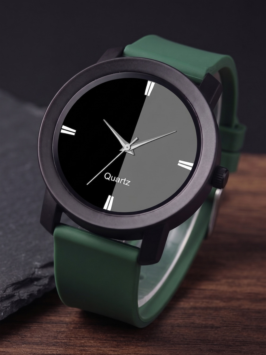 Praizy Times Silicon Strap Analog Watch - Men - Image 5