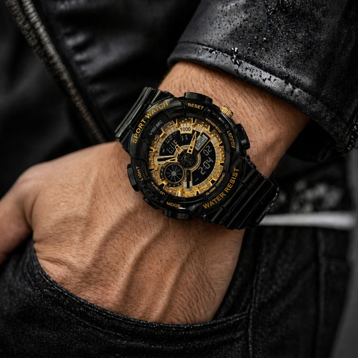 Image of Luxerio Analog-Digital Watch - For Men Sport Heavy