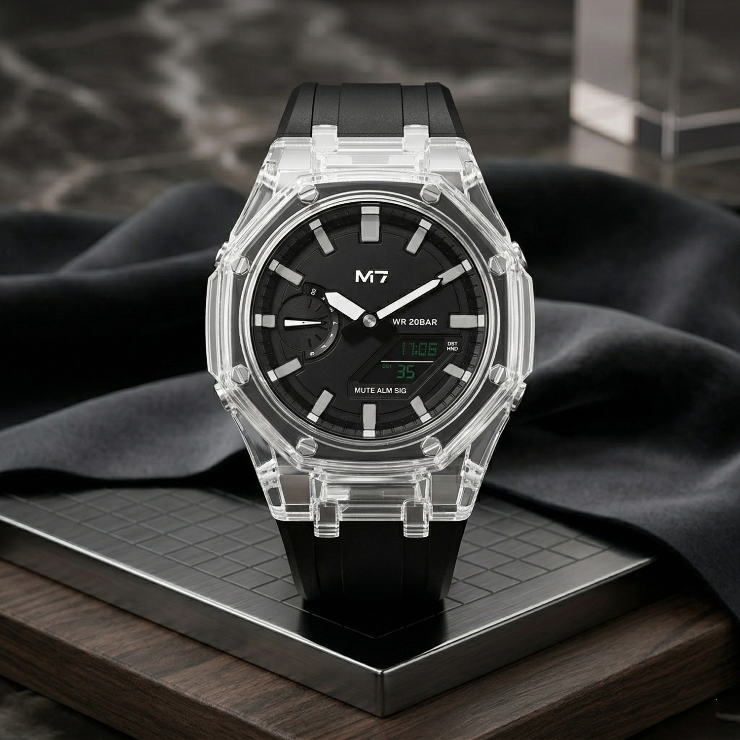 Image of Roadster Waterproof Multi-Functional Wrist Analog-Digital Watch - For Men 100836346
