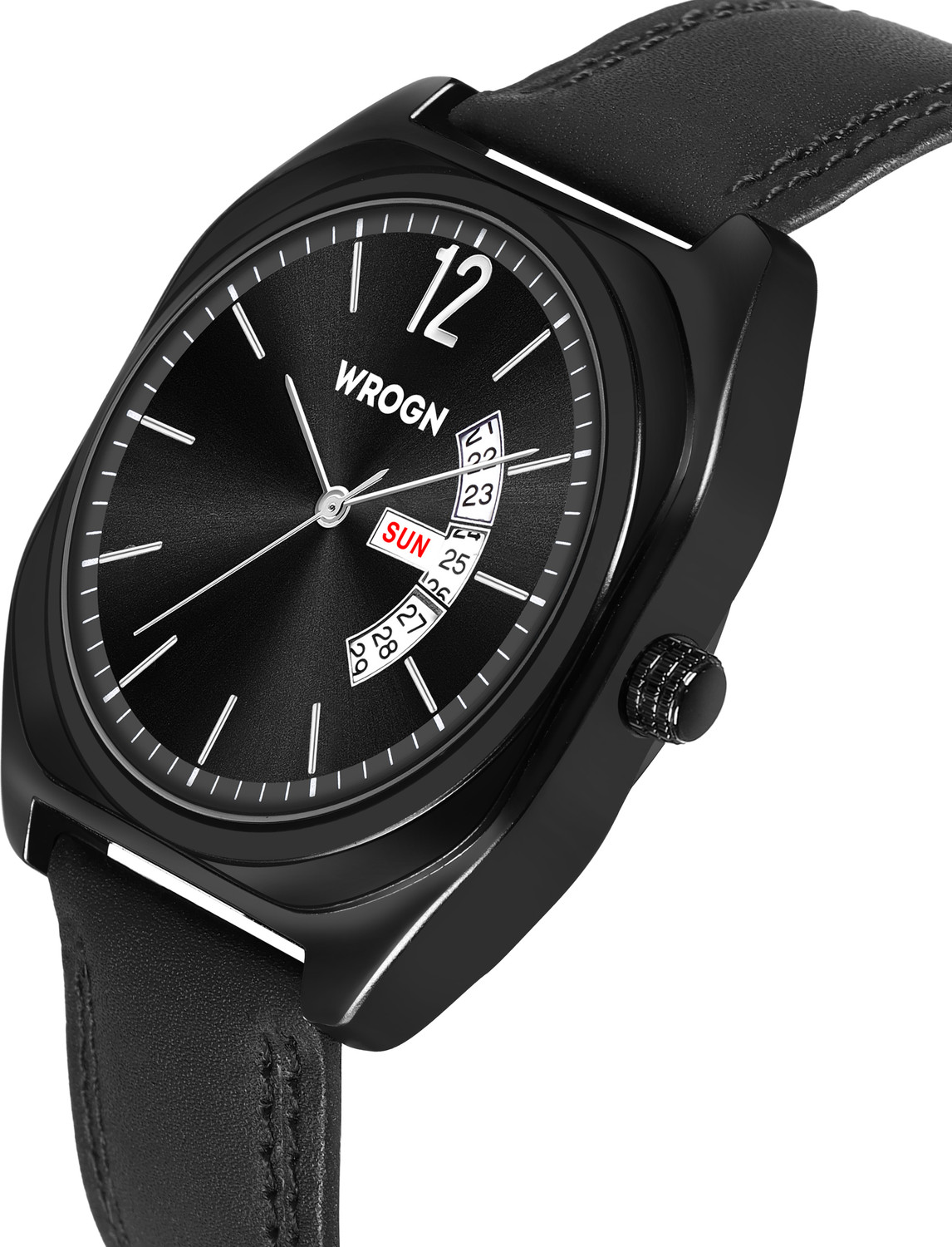 Image of WROGN Day and Date Display Analog Watch - For Men WR-6605-Black