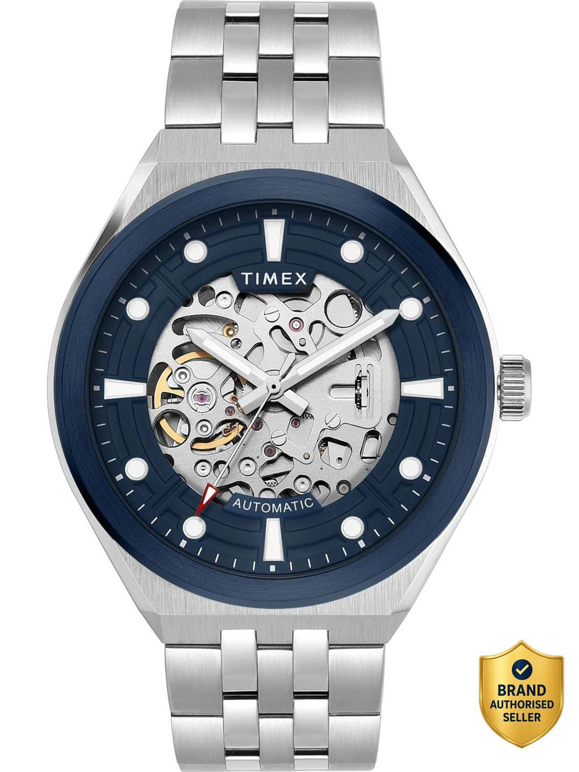 Image of Titan Ying Yang Automatic Blue Dial Blue Leather Strap Analog Watch - For Men 90222WL01