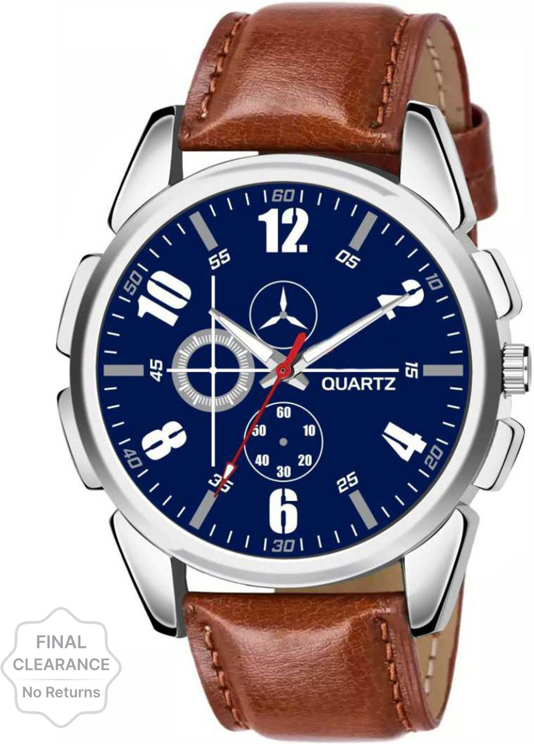 Image of Bolun Analog Watch - For Men Blue Sports Design Leather Belt Analog Watch