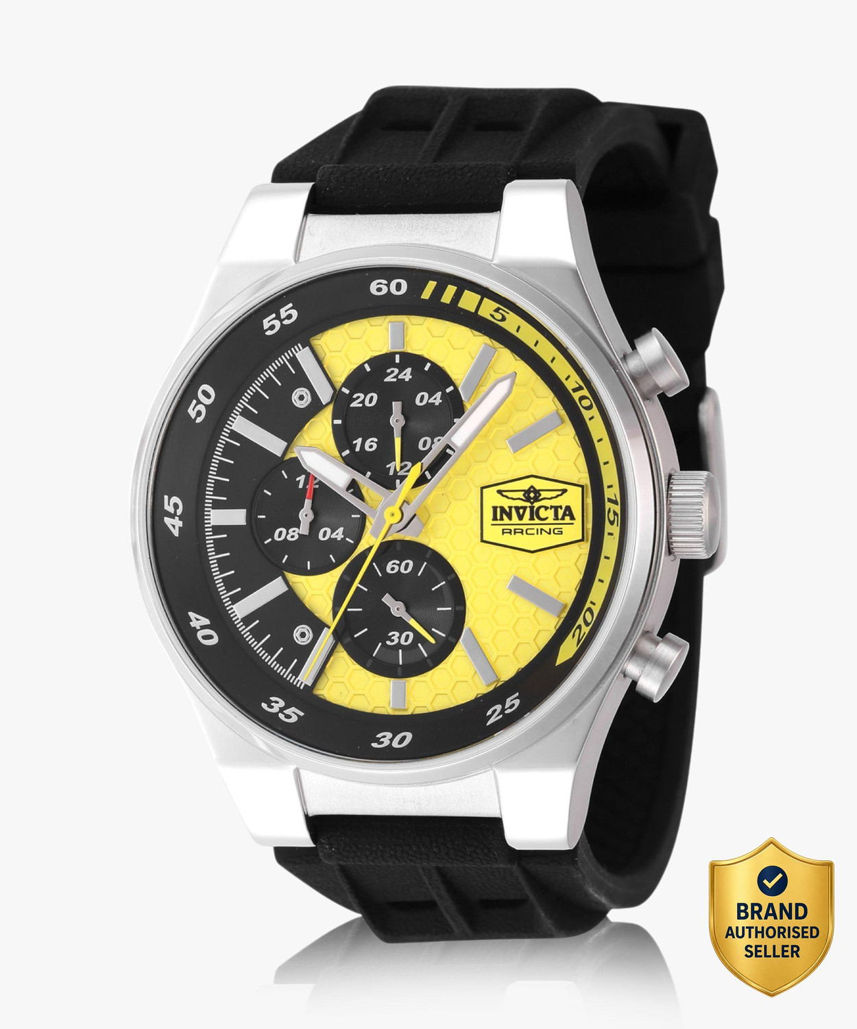 Image of Kenneth Cole Reaction Men's Chronograph Yellow Watch | Yellow Tonneau Dial Analog Watch - For Men KRWGO0071203