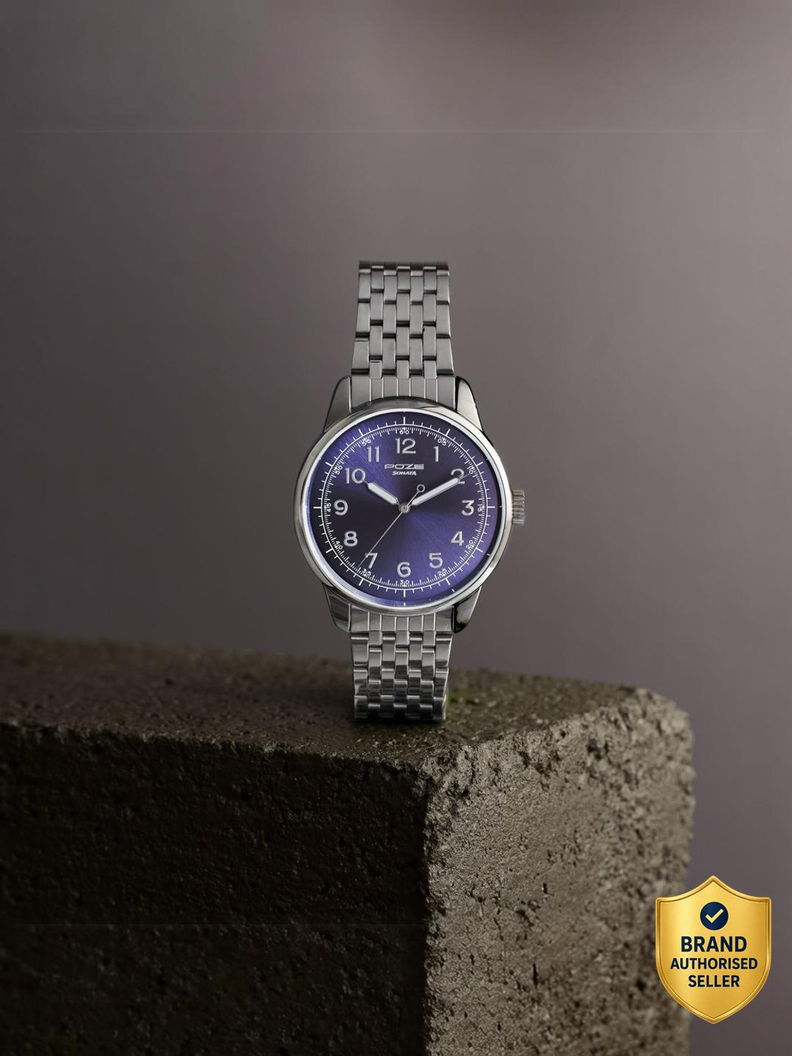 Flipkart | Sonata Poze 8 Quartz Stainless Steel Strap Analog Watch - For Men