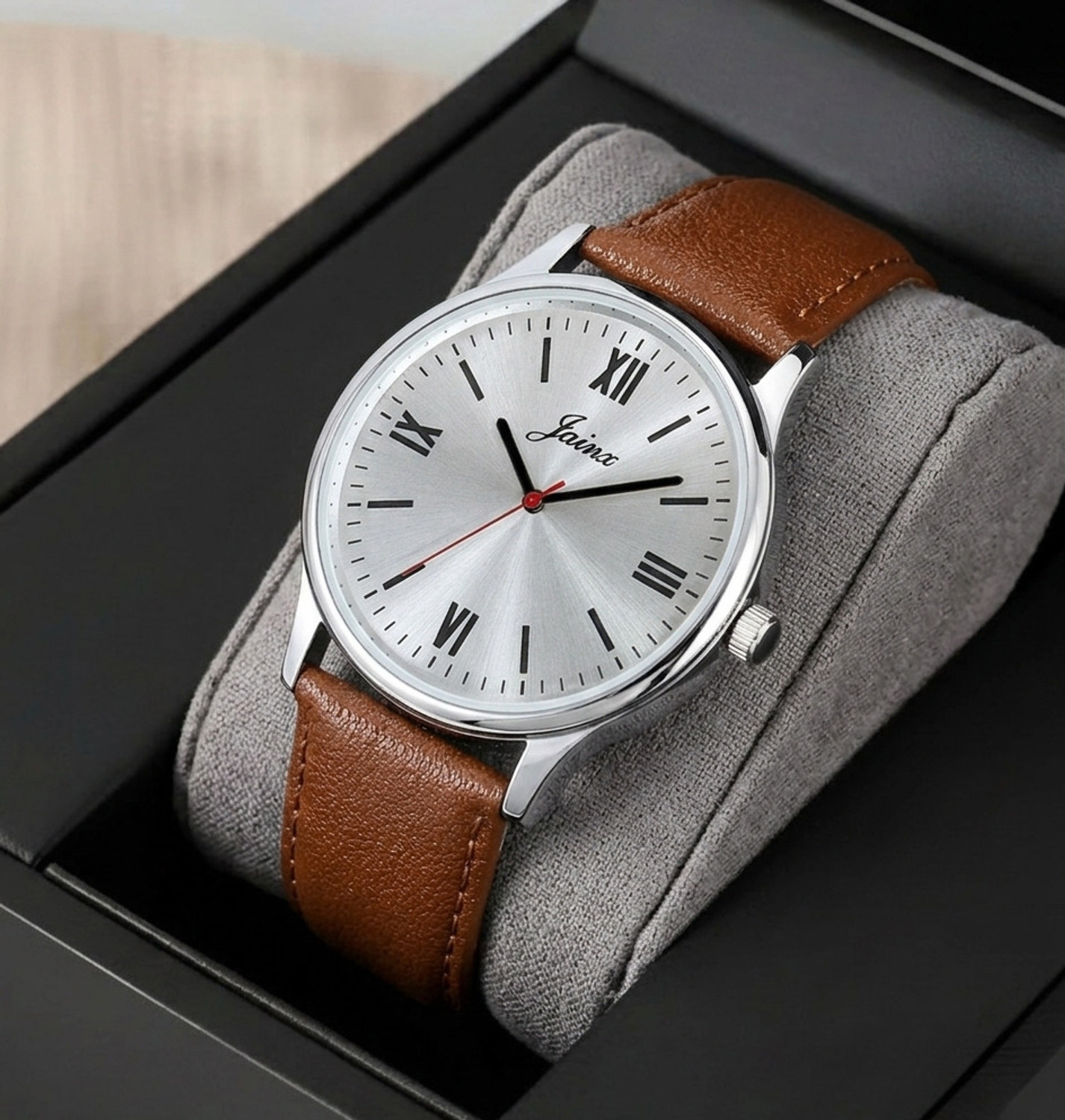 Image of Amruthaghalige Kannada watch Analog Watch - For Men BW000107 Tan Silver