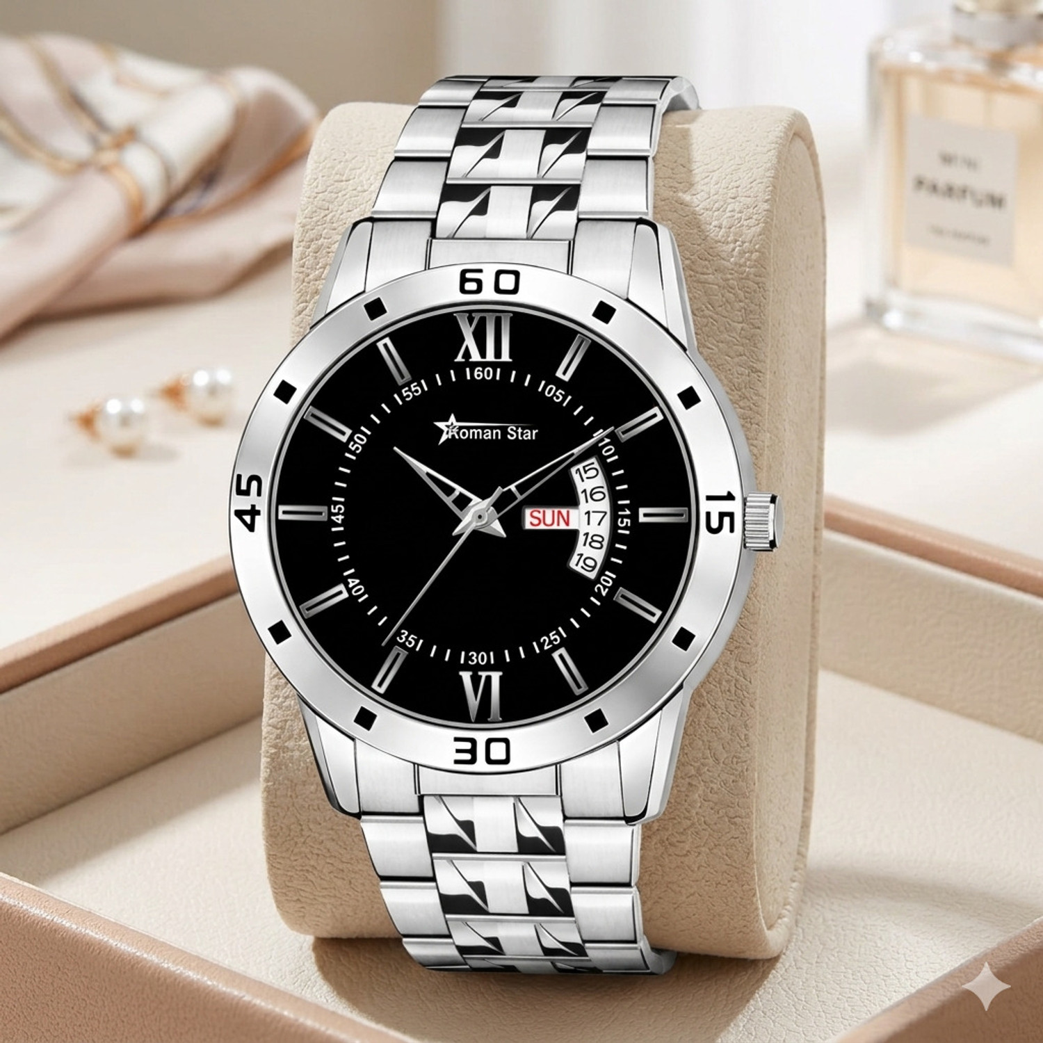 Image of Roman Star Analog Watch - For Men RS-1457