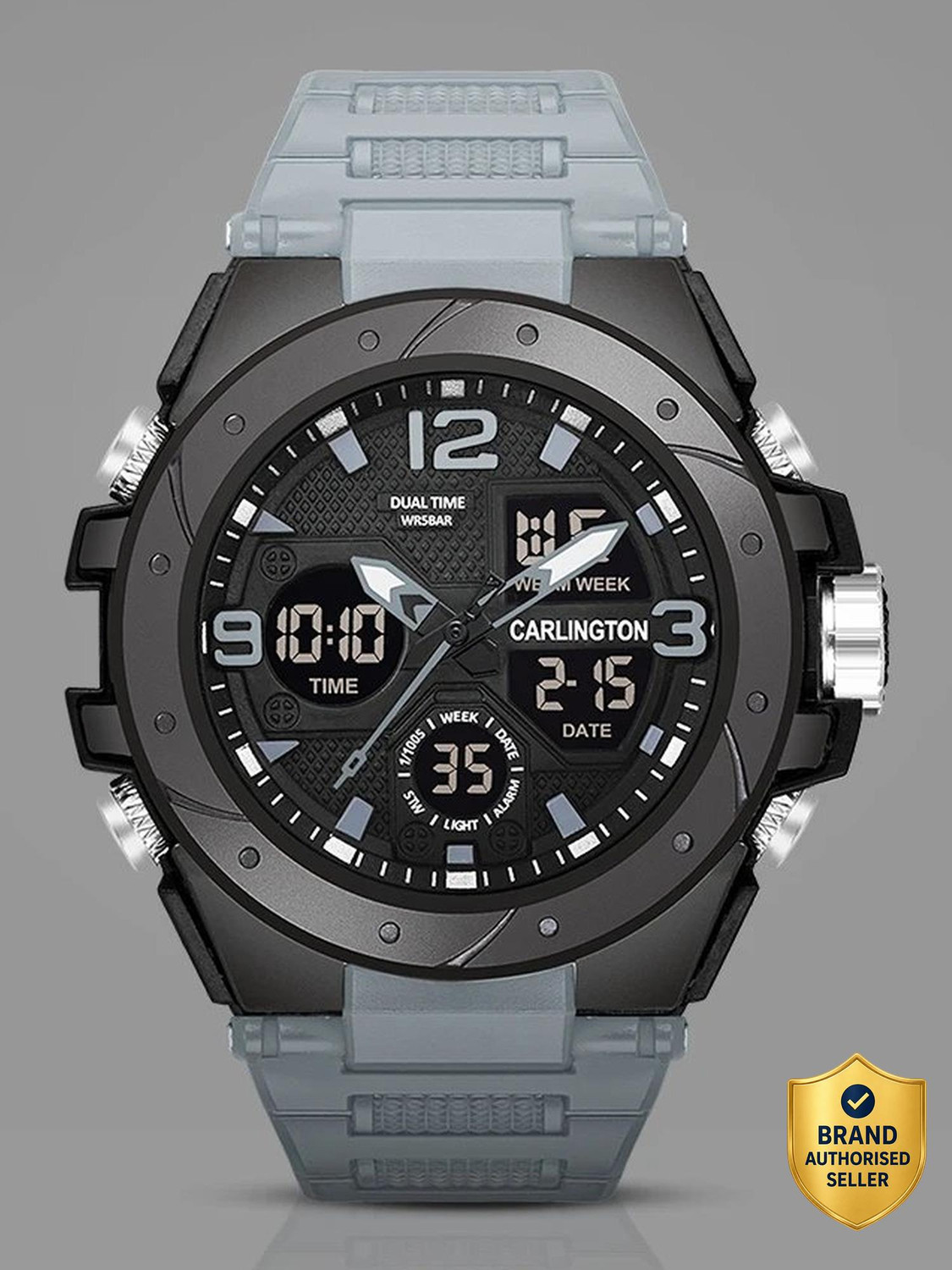 Image of Roadster Waterproof Multi-Functional Wrist Watch Analog-Digital Watch - For Men 8087