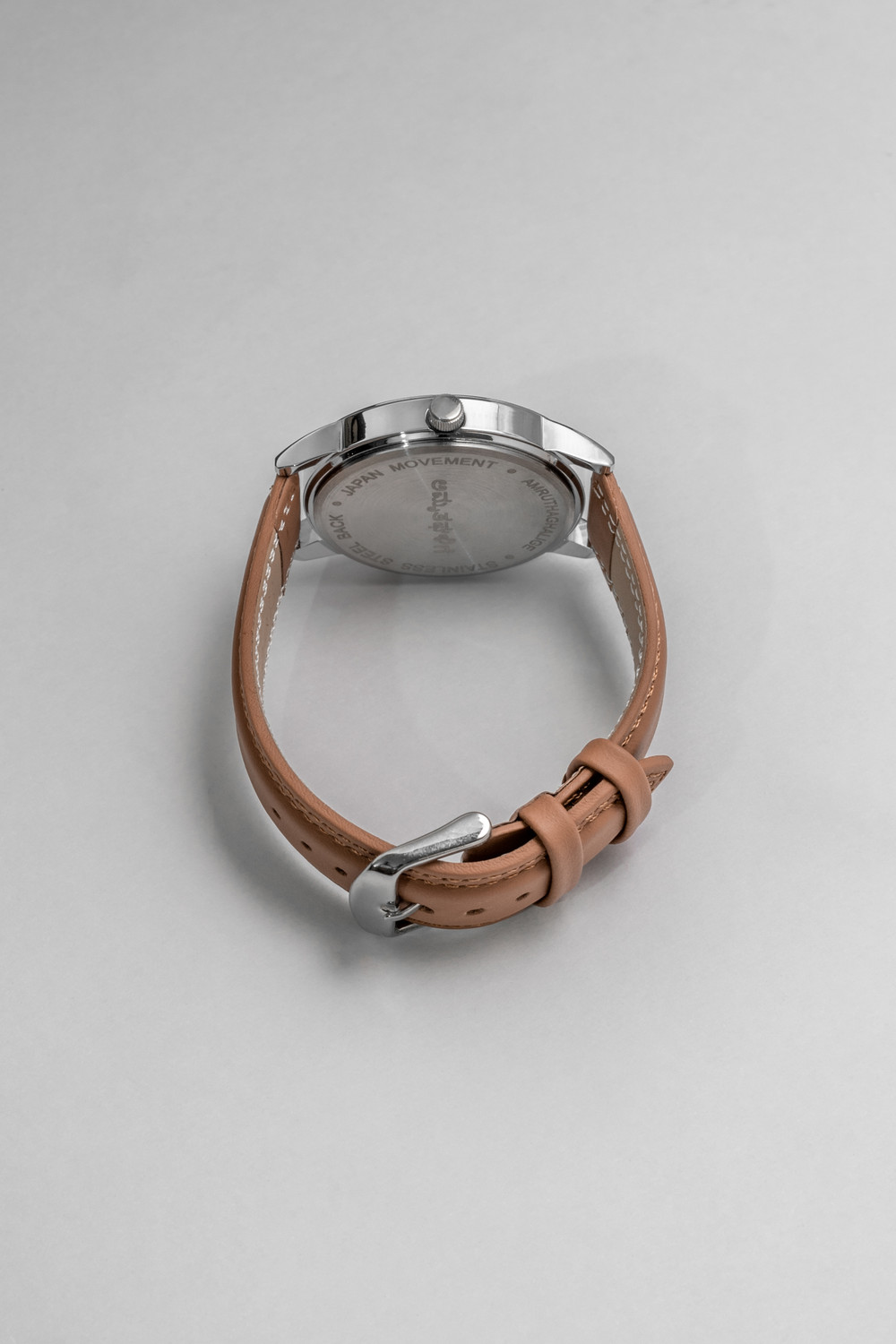 Image of Amruthaghalige Kannada watch Analog Watch - For Men BW000107 Tan Silver