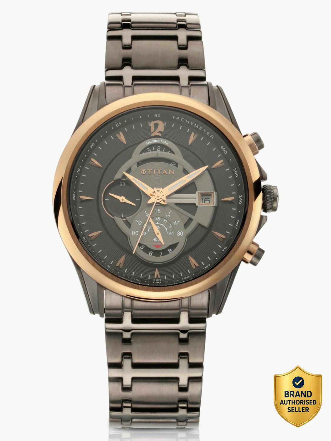 Titan Maritime Chronograph Anthracite Dial Watch - Image 6