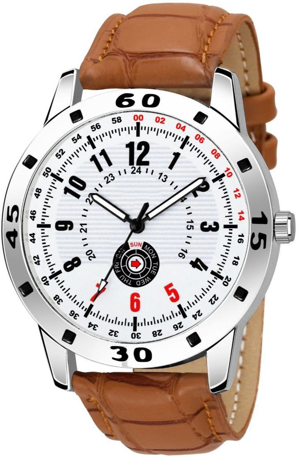 Image of FOGG Big Dial Analog Watch - For Men 1220-Brown