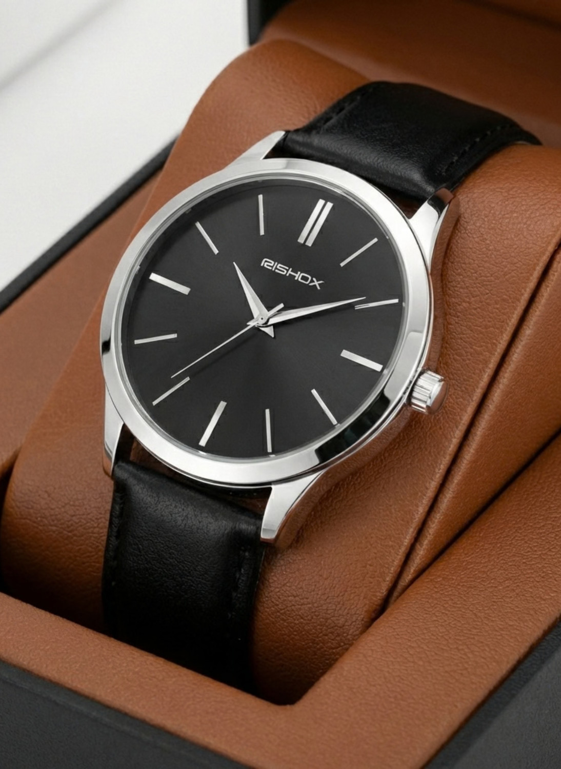 Image of paltinum Elegant Women's Designer Watch with Grey Stylish Dial Analog-Digital Watch - For Men Premium Shock-Resistant Analog Digital Men's Sport Watch with Steel Bezel Design
