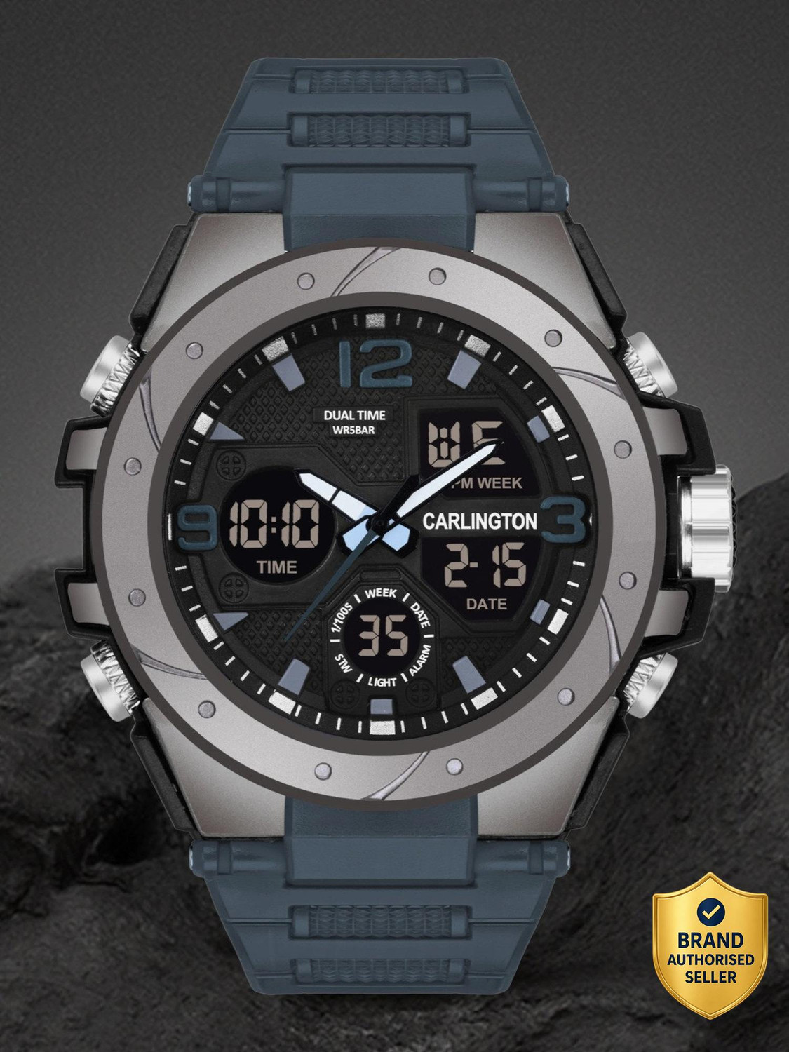 Image of Roadster Waterproof Multi-Functional Wrist Watch Analog-Digital Watch - For Men 8087