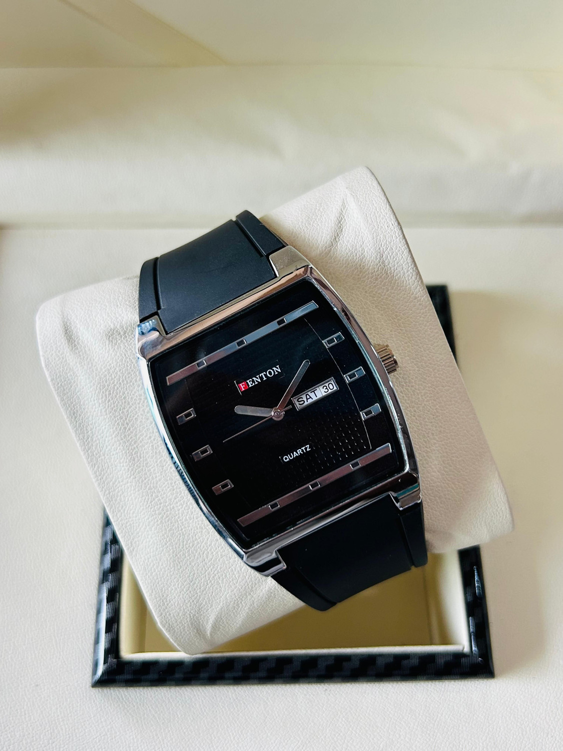Image of MAAN INTERNATIONAL Prime Collection Dual Dial Quartz Black Silicone Strap Analog Watch - For Men MI-DD-GREY-04
