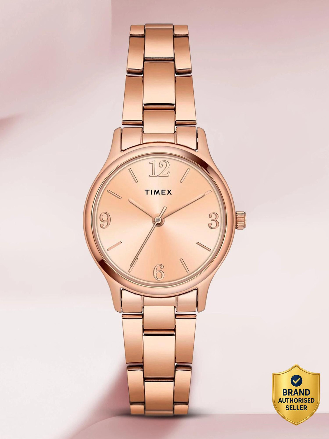 TIMEX Rose Gold Dial Analog Watch - For Women