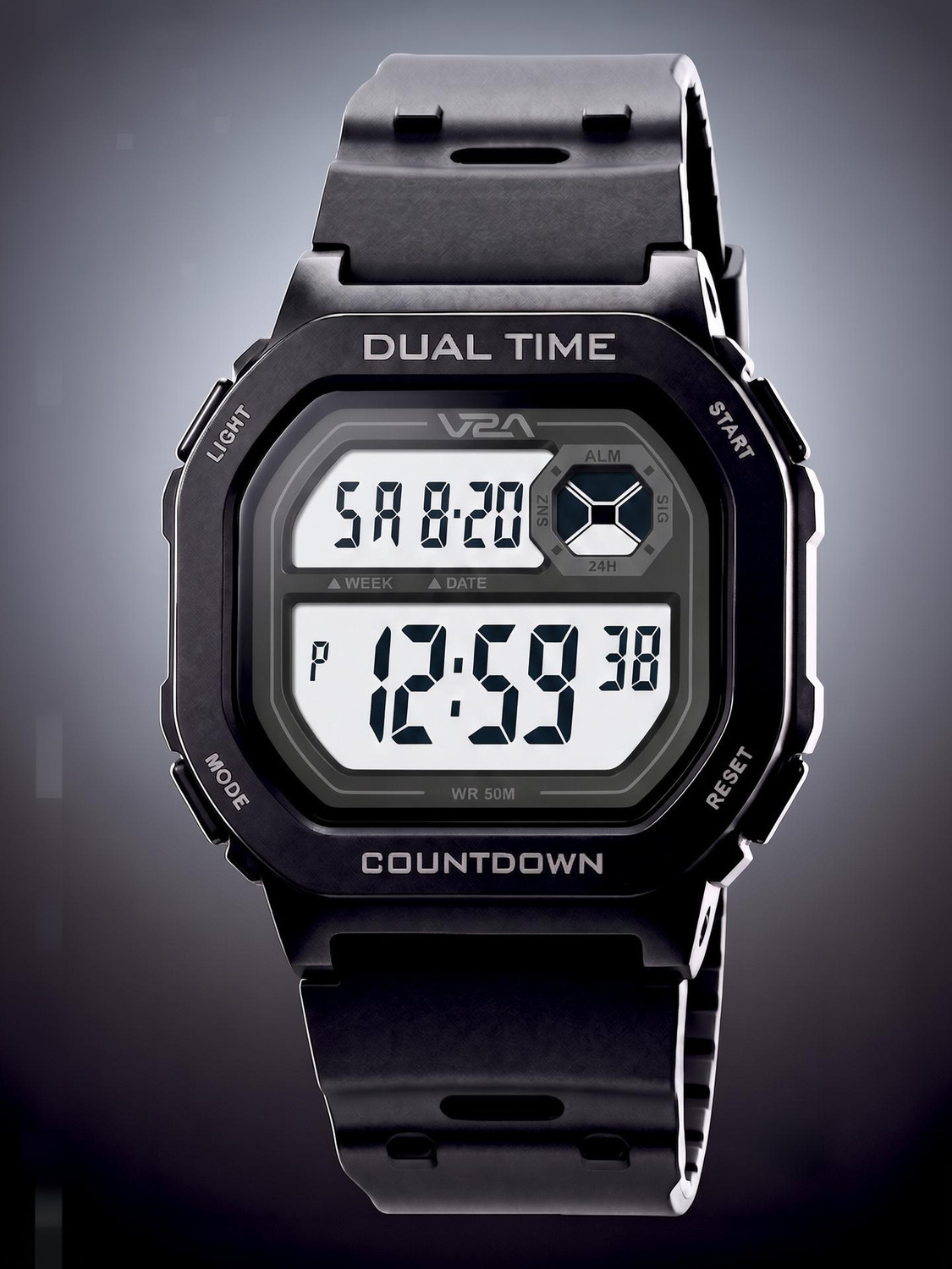 V2A DIGITRON-KUBIX 3043 Digital Watch for Men | Retro Square Display Urban Streetwear Digital Watch - For Men