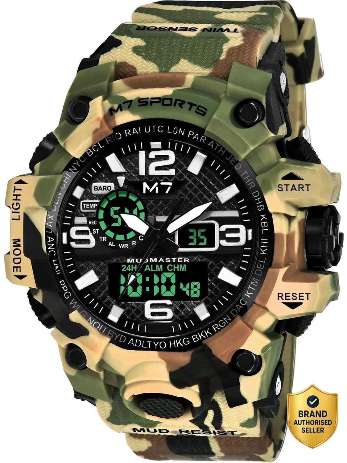 Image of Roadster Waterproof Multi-Functional Wrist Watch Analog-Digital Watch - For Men 8087