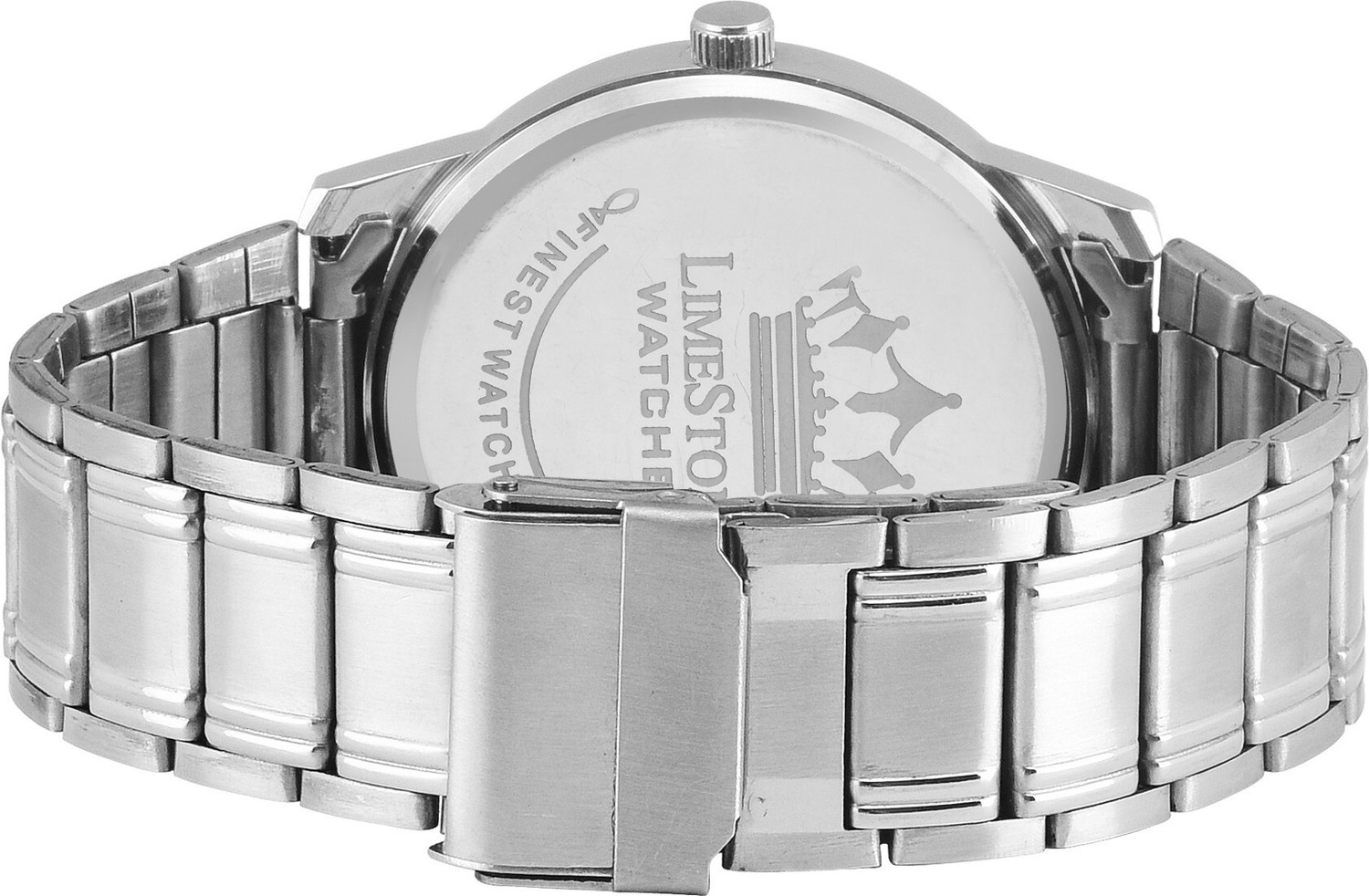 Image of LIMESTONE Day and Date Functioning Stainless Steel Quartz Analog Watch - For Men