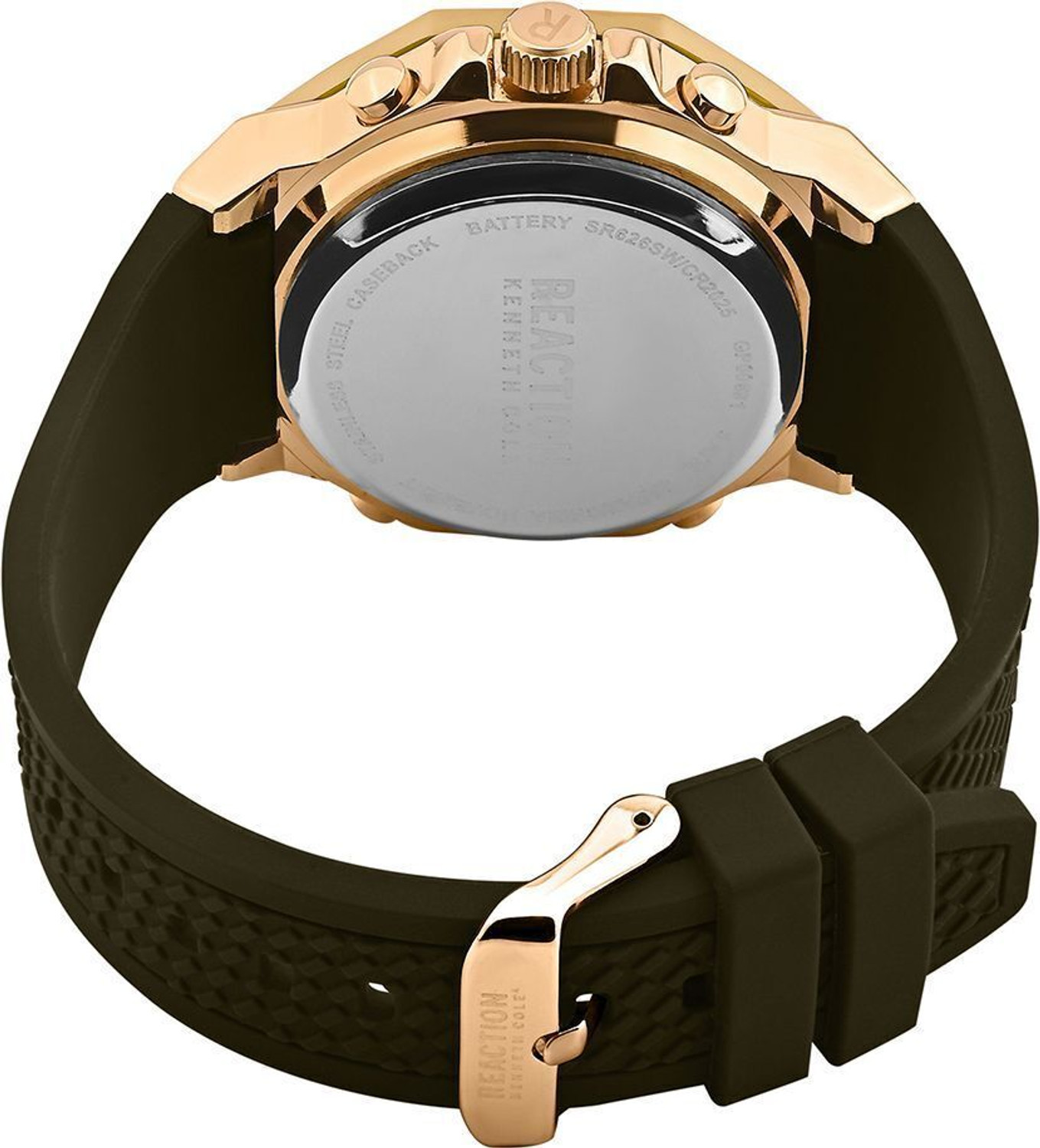 Image of Kenneth Cole Reaction Digi-Analog Men's Green Dial Watch Analog-Digital Watch - For Men KRWGP0069106