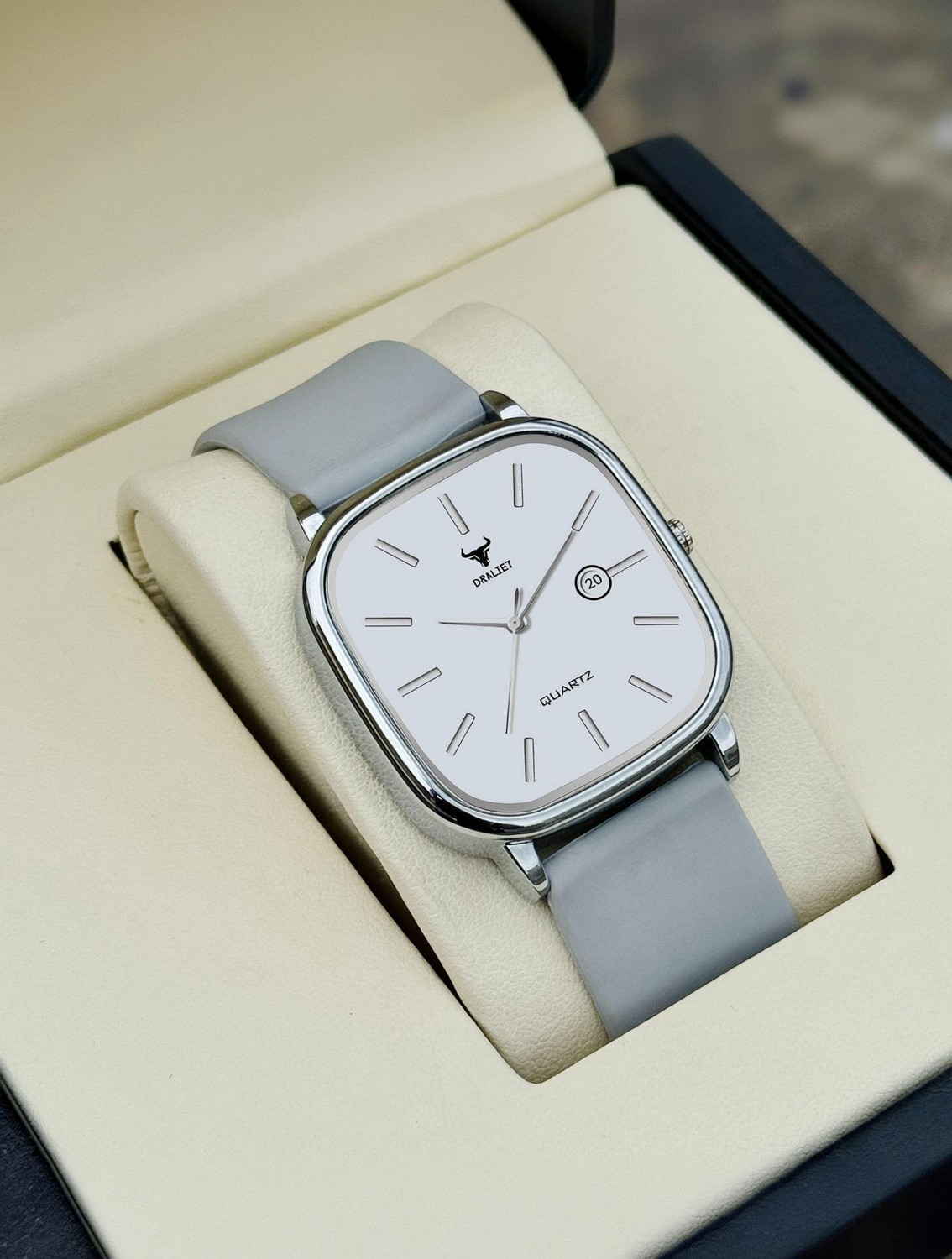 DRALIET RD-9102 Elegant Series Square Quartz Analog Watch - For Men - Buy DRALIET...