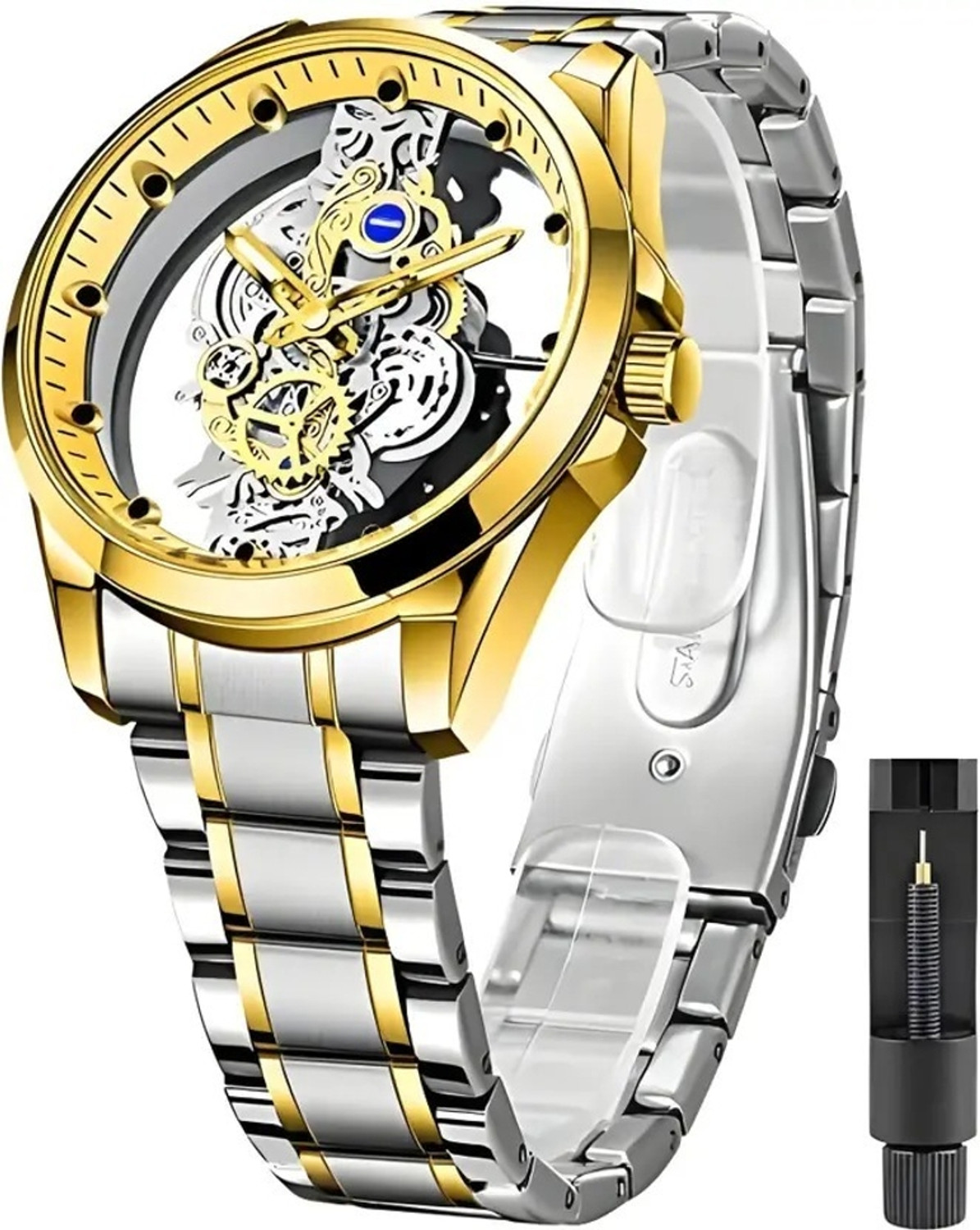 Image of Forum Analog-Digital Watch - For Men Stylish Black Analog Wrist Watch for Men