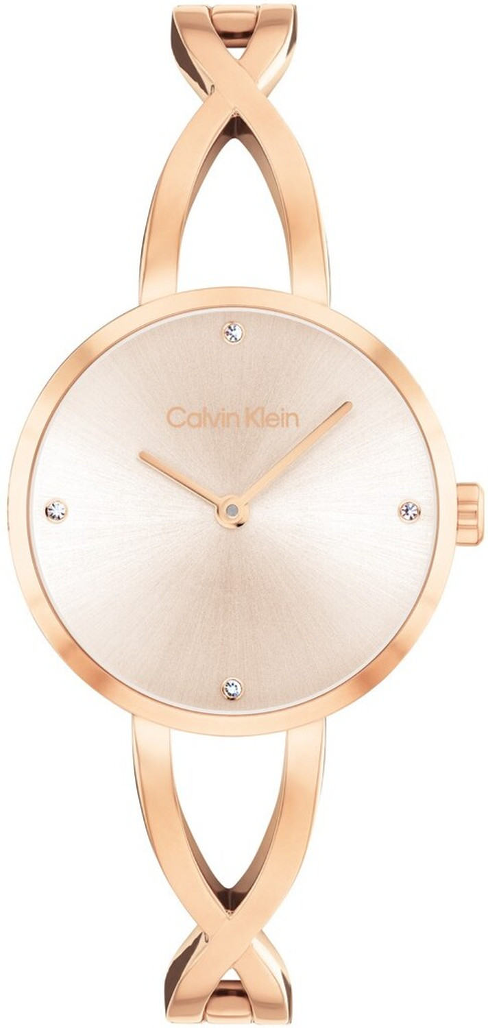 Calvin Klein Sculpted Embrace Calvin Klein Sculpted Embrace Qtz Basic Slim Blush Round Dial Women's Watch / Analog Watch - For Women