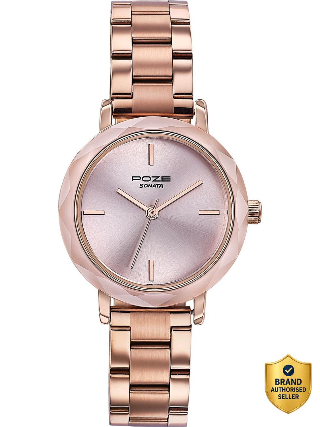 Sonata Poze Shoreline Shimmers Quartz Blush Women's Watch - Image 6