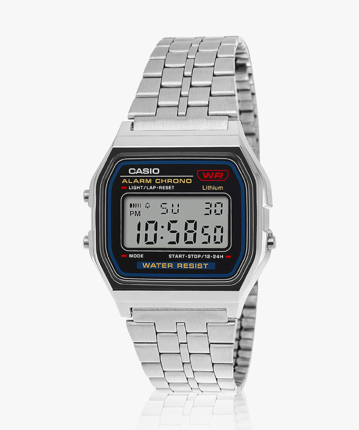 CASIO A159WA-N1DF Vintage Black Dial Watch - Image 6