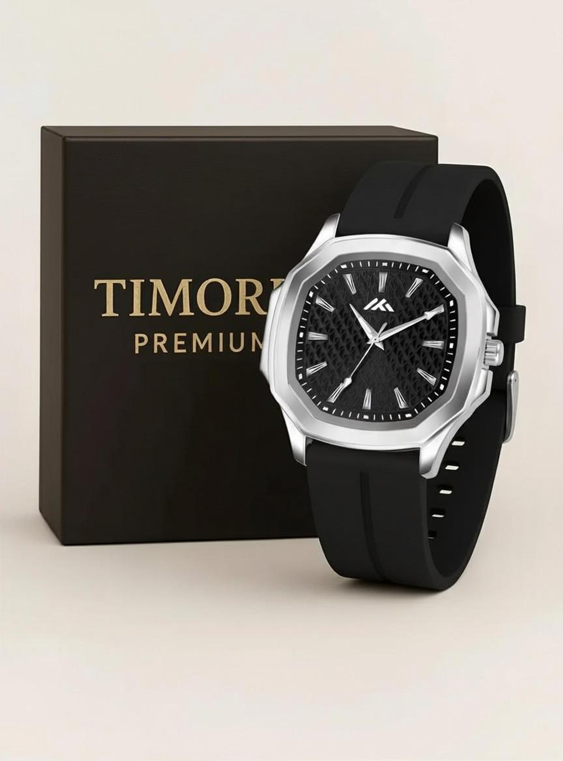 Timorix MT-61-BLACK Black Dial Analog Watch - Image 1