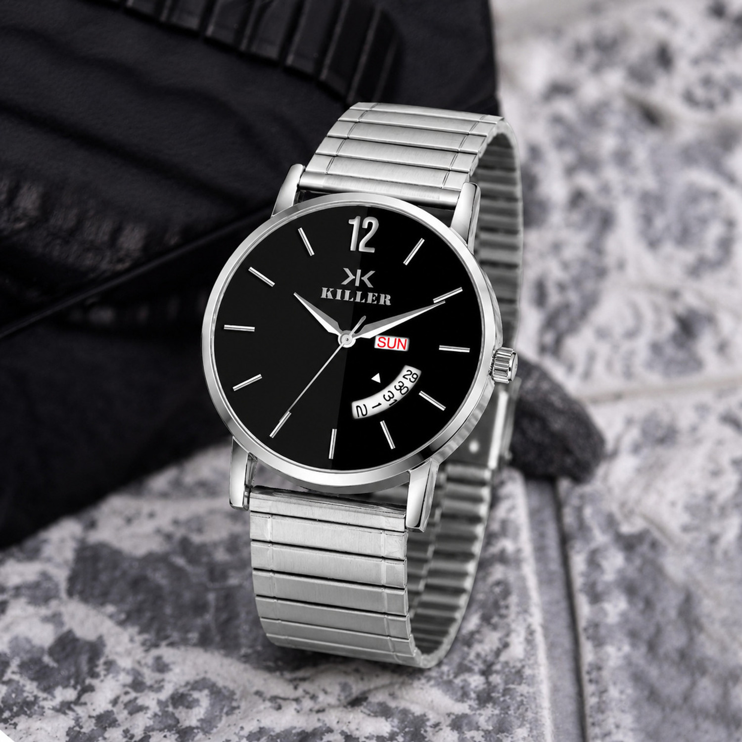 Image of KILLER Analog Watch - For Men | with Designer Skeleton Dial Silicone Strap | Stylish Casual Wear Wrist Watch