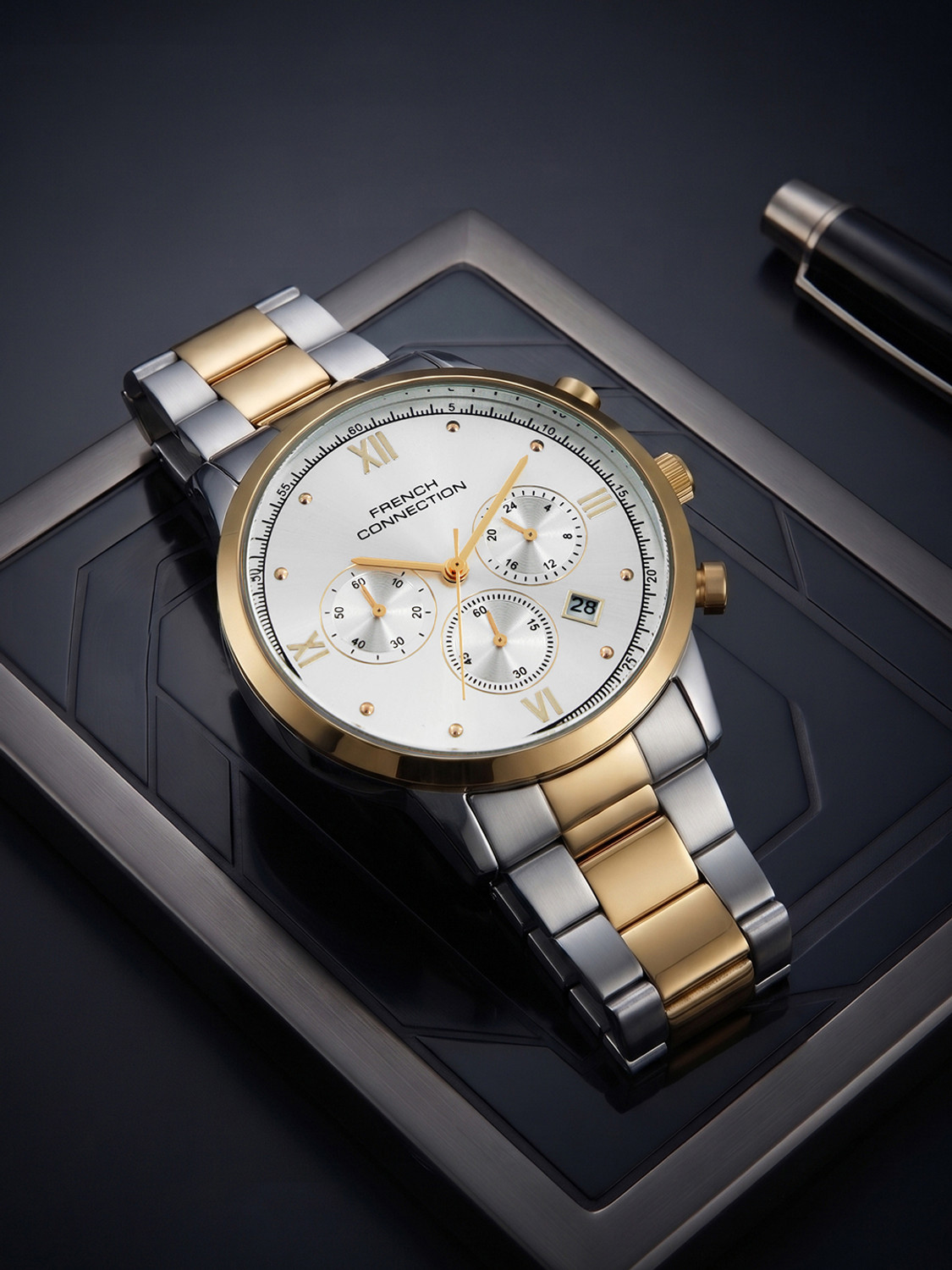 French Connection FCND20TM Silver Men's Watch - Image 6