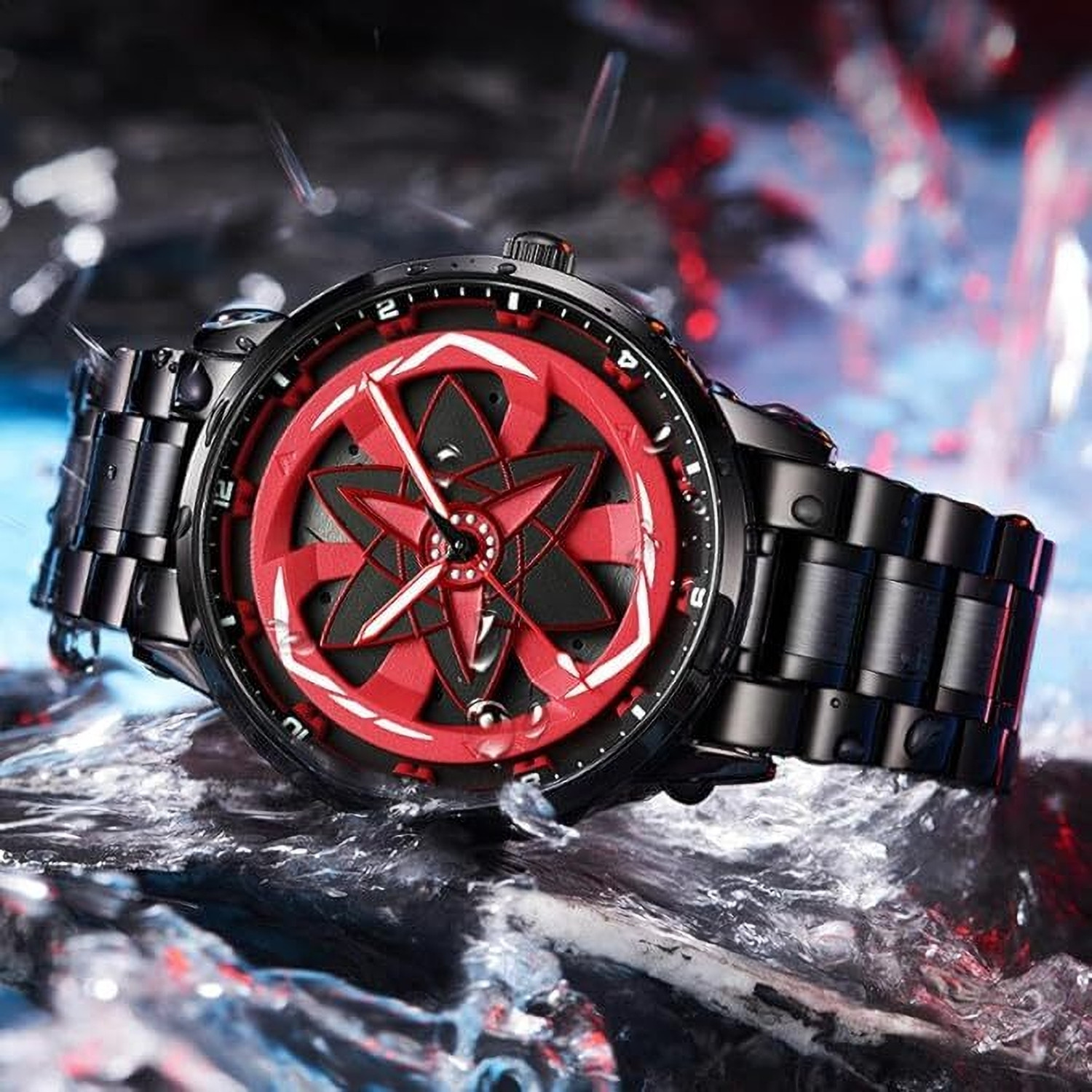 LeatherASM Black Super Luminous Watch - Image 1