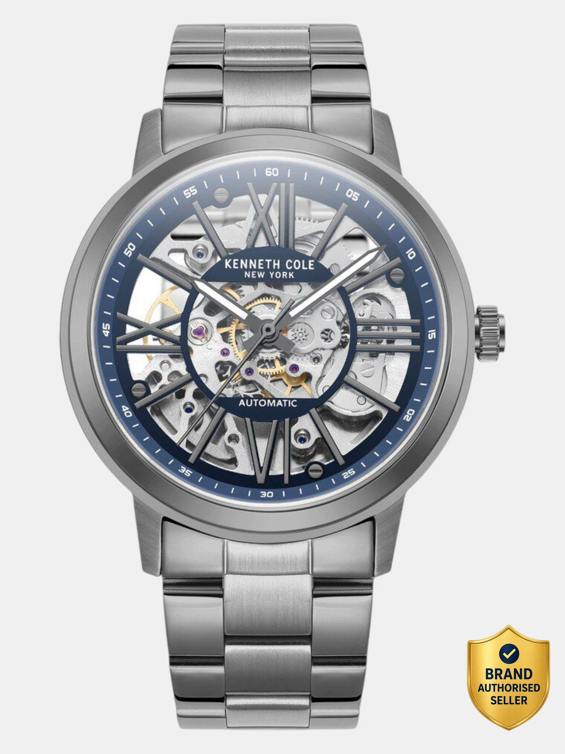 Image of FENlX Skeleton Dial Analog Men's Watch with Silicone Strap Analog Watch - For Men Fw - 109 ( Grey )
