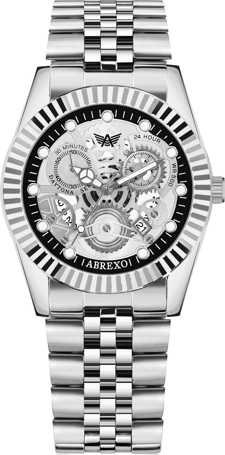 Image of KILLER Analog Watch - For Men | with Designer Skeleton Dial Silicone Strap | Stylish Casual Wear Wrist Watch