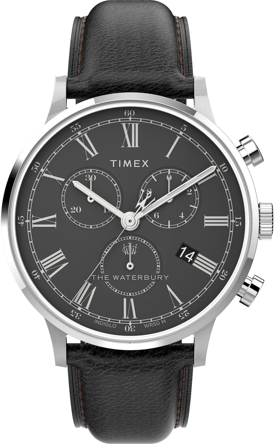 TIMEX TWEG26602 Waterburry Round 42mm White Dial Analog Watch - For Men