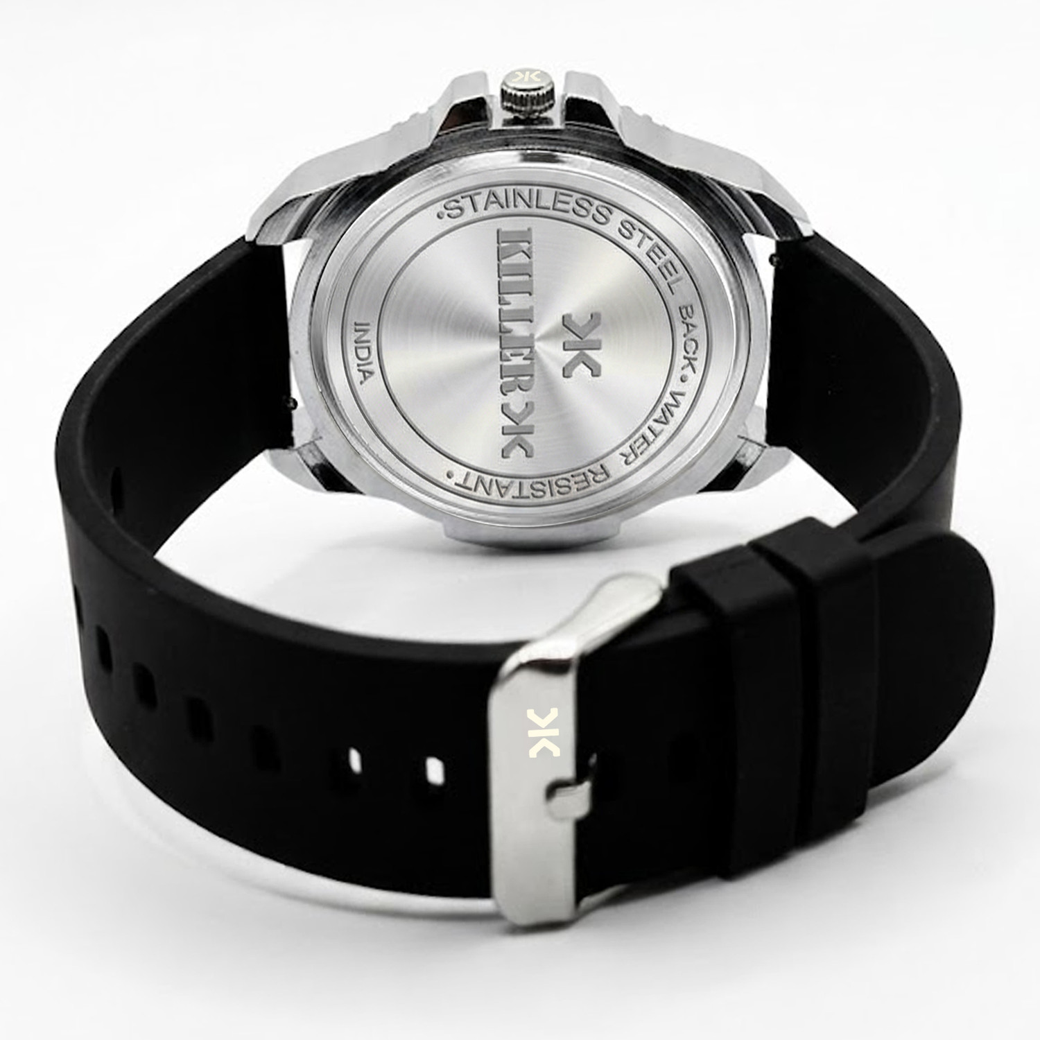 Image of KILLER Analog Watch - For Men | with Designer Skeleton Dial Silicone Strap | Stylish Casual Wear Wrist Watch